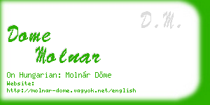 dome molnar business card